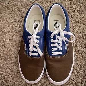 EUC men’s Vans Era sz 11 in brown/estate blue